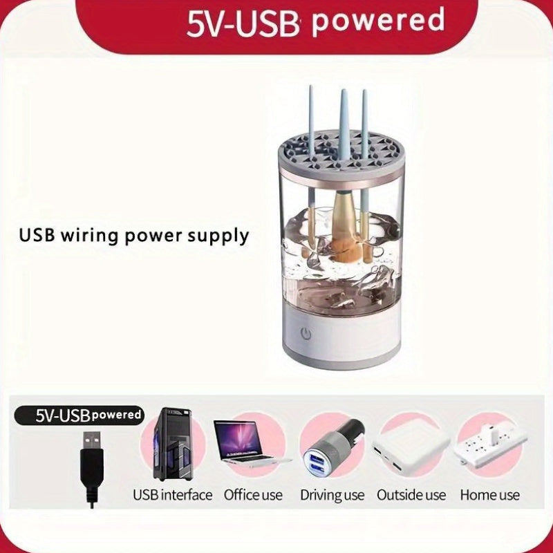 Electric Makeup Brush Cleaner Automatic Rotating USB Powered All Sizes