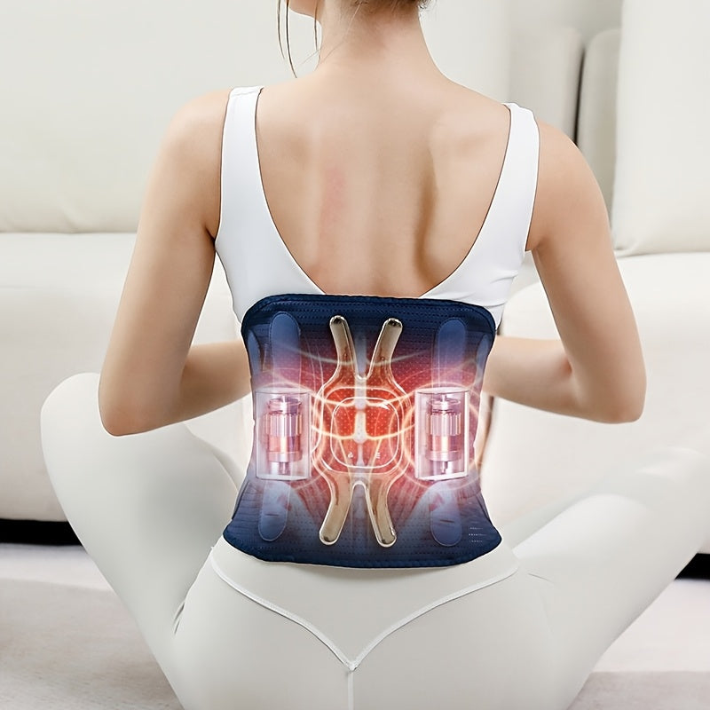 3 ta harorat sozlamalari, ikki tomonlama qo'llab-quvvatlash, ajratiladigan to'liq tanali massajer, uzoq muddatli batareya, aqlli LED sensorli ekran, o'tirish yoki turish uchun mos, uchun mo'ljallangan massaj bel bog'ichi