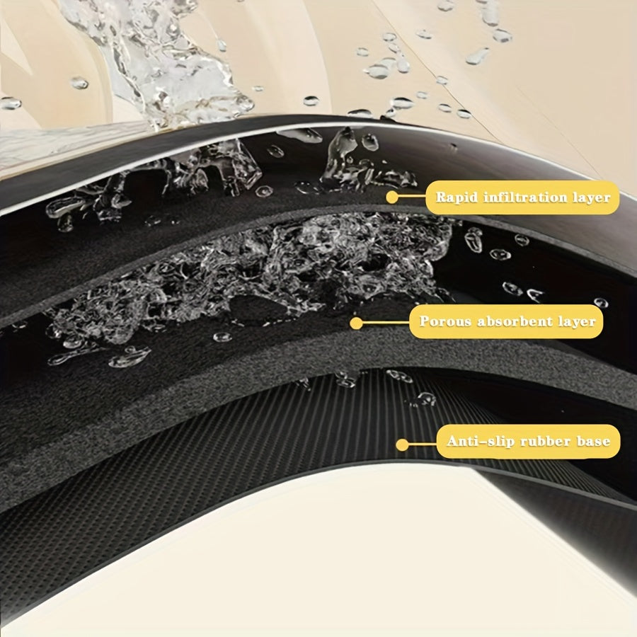 Qora marmar yuvish mashinasining qoplami matasi suvni yaxshi so'radi, sirpanmaydi, tozalash oson