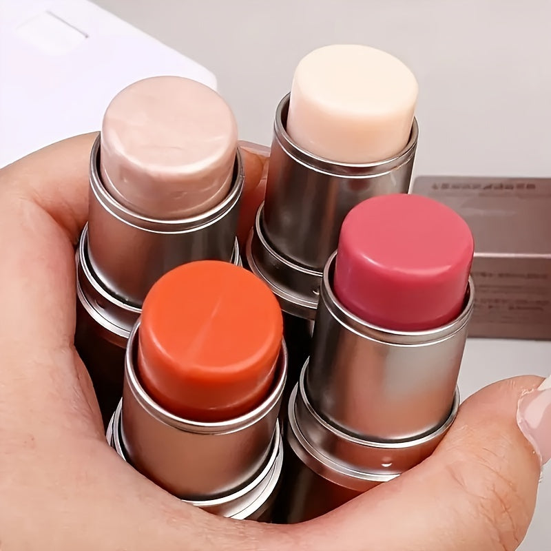 Water Resistant Gel Highlighter Stick Natural Radiance Medium Coverage Blush for All Skin Tones