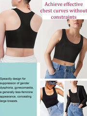Women's Post-Surgery Recovery Tank Top Breathable Nylon Spandex Sleeveless Vest for Healing