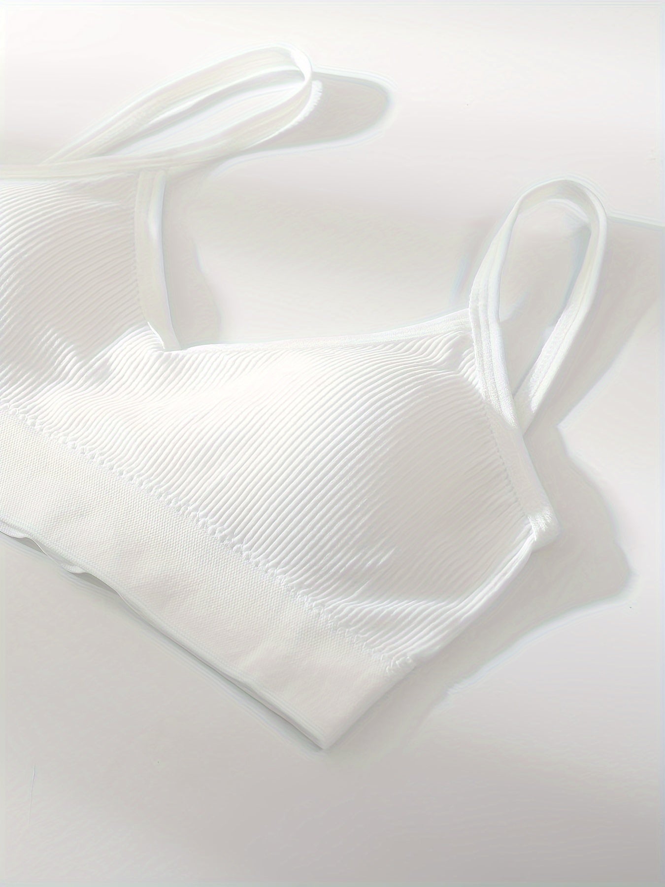 Women's Ribbed Wireless Bra Comfortable Stretch Lingerie for Women