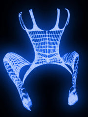 Women's Plus Size Glow-in-the-Dark Fishnet Stockings Sheer Tights