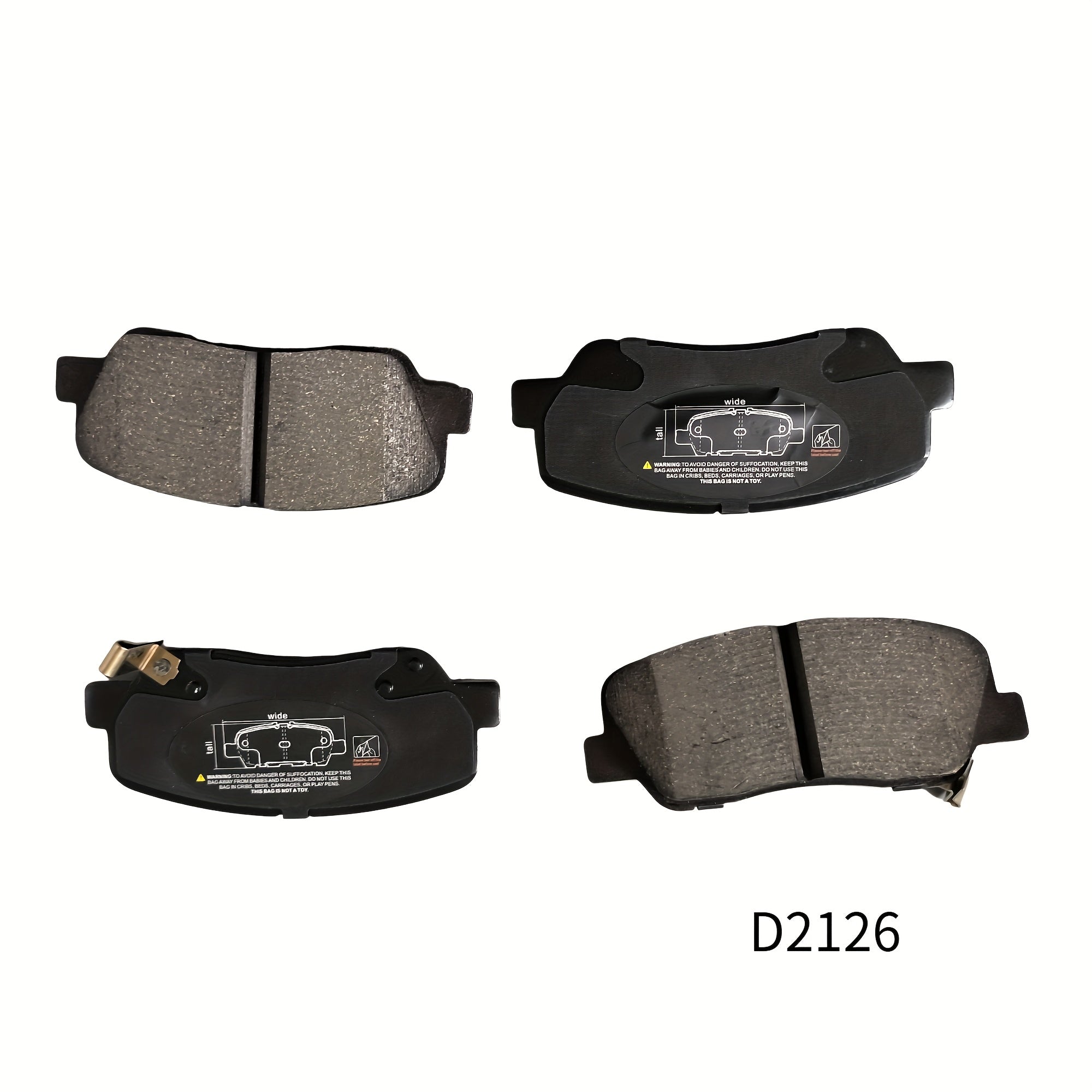 Front Ceramic Brake Pads Set Compatible With Various Vehicles Durable Heat-Resistant