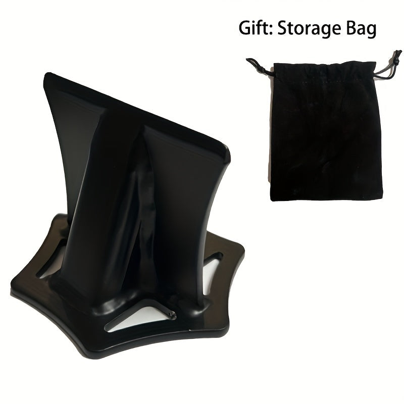 Portable Cast Iron Firewood Splitter with Storage Bag for Logs and Kindling
