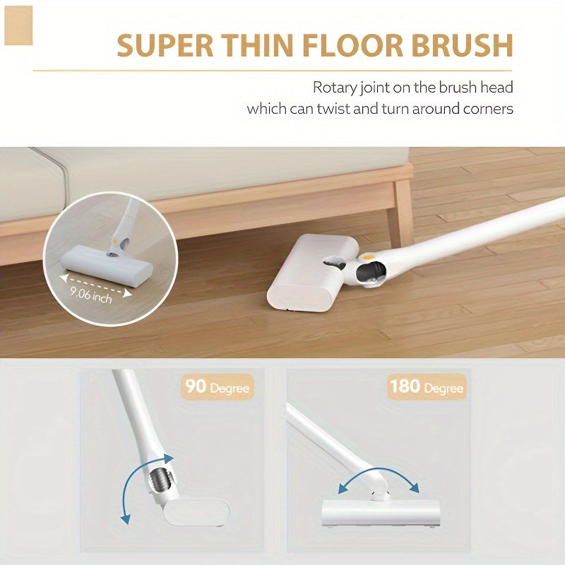 PALOTR yengil qo'l vakuum tozalagichi, qattiq yog'och pollari, gilam va uy hayvonlari sochlarini olib tashlash uchun kuchli so'rish quvvati bilan.