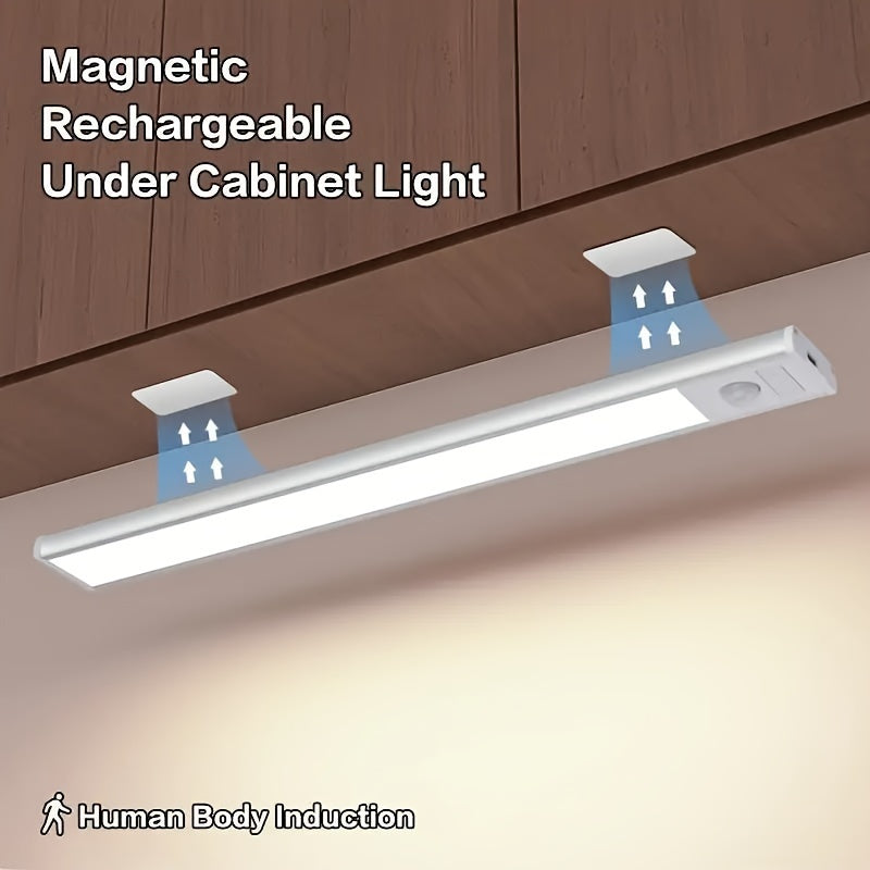Rechargeable Motion Sensor LED Night Lights Slim Flexible Under Cabinet Lighting for Kitchen and Decor