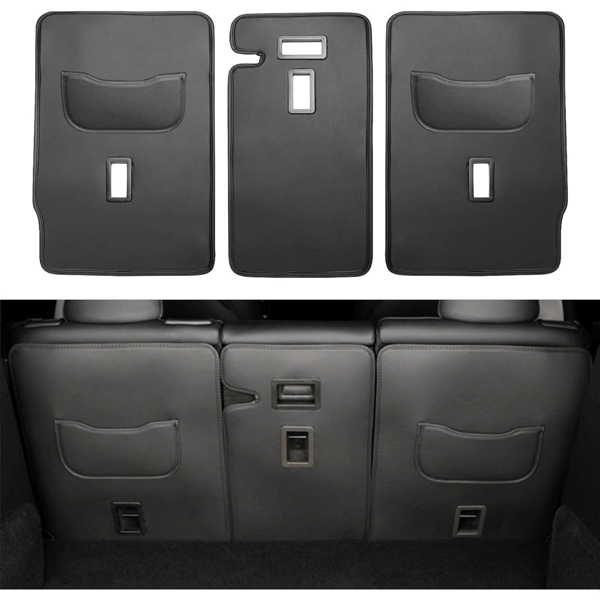 2nd Row Faux Leather Seat Cover Protector All-Weather for Tesla Model Y