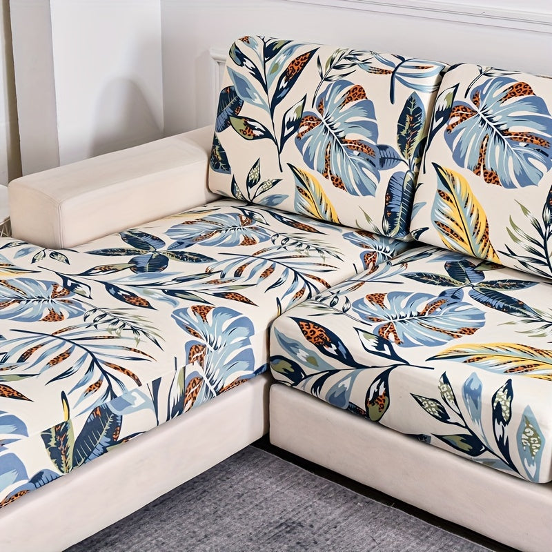 Чехол для дивана с цветочным принтом для диванов всех размеров, машинная стирка