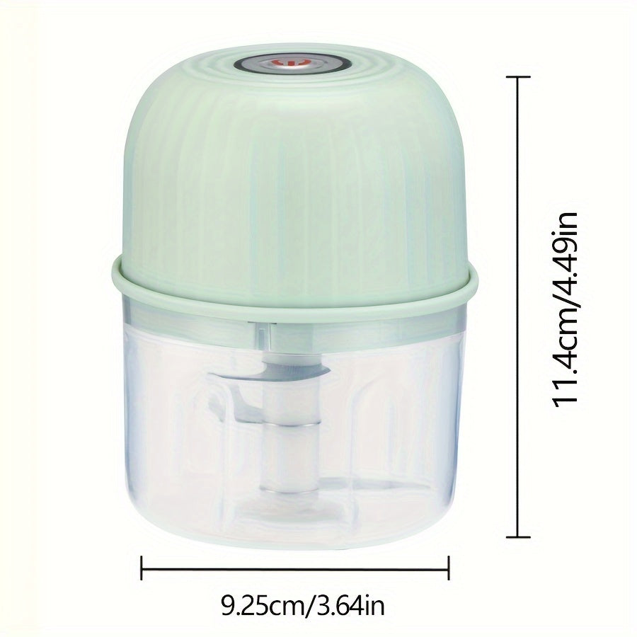 Portable Mini Food Chopper, Rechargeable, 3 Stainless Steel Blades, Wireless Kitchen Mixer