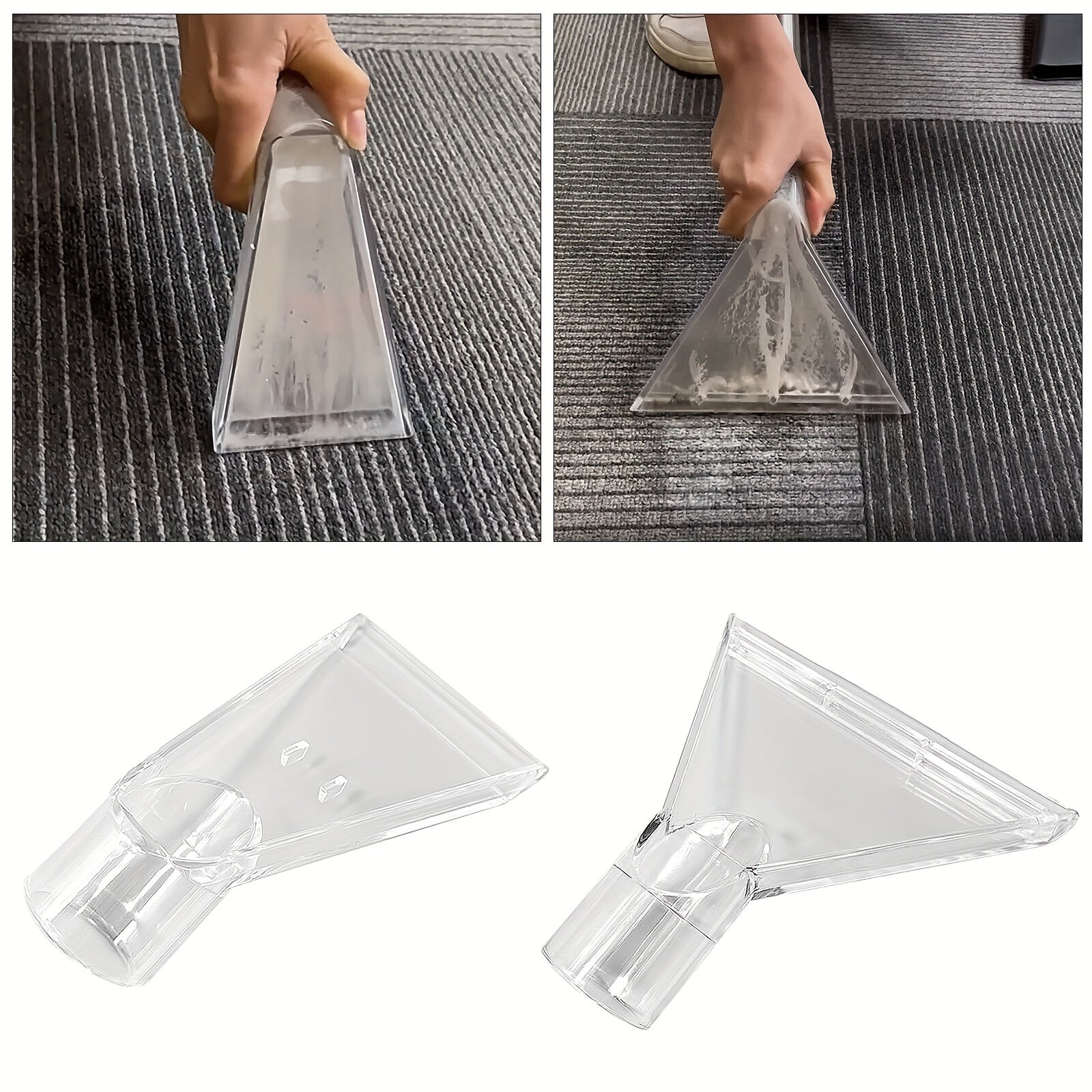 Universal Vacuum Cleaner Floor Nozzle Set with Large and Small Suction Heads