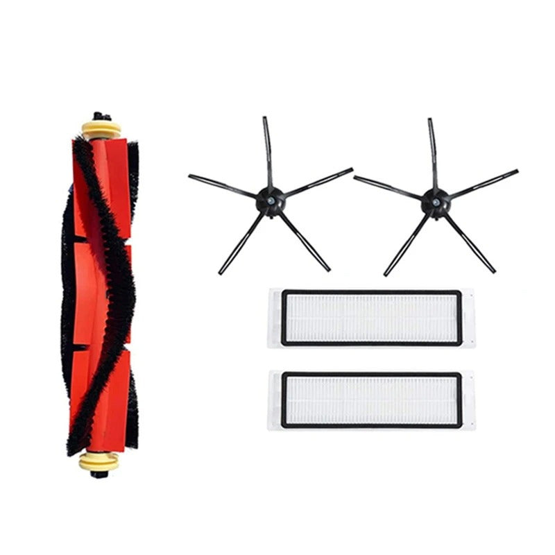 Xiaomi Roborock S5 Max, S6, S60, S5, S50, T6 uchun vakuum tozalagich aksessuarlar to'plami - 5 dona: mopa, qora yon cho'tkalar - Uy tozalash uchun ideal