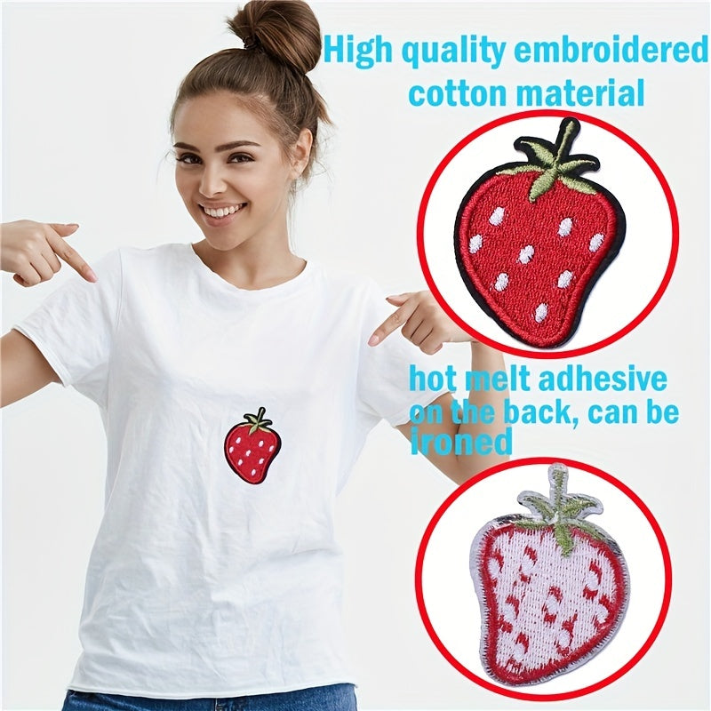 Set of 70 Cartoon Embroidered Iron-On Patches for Clothing Denim Bags Hats Assorted Designs