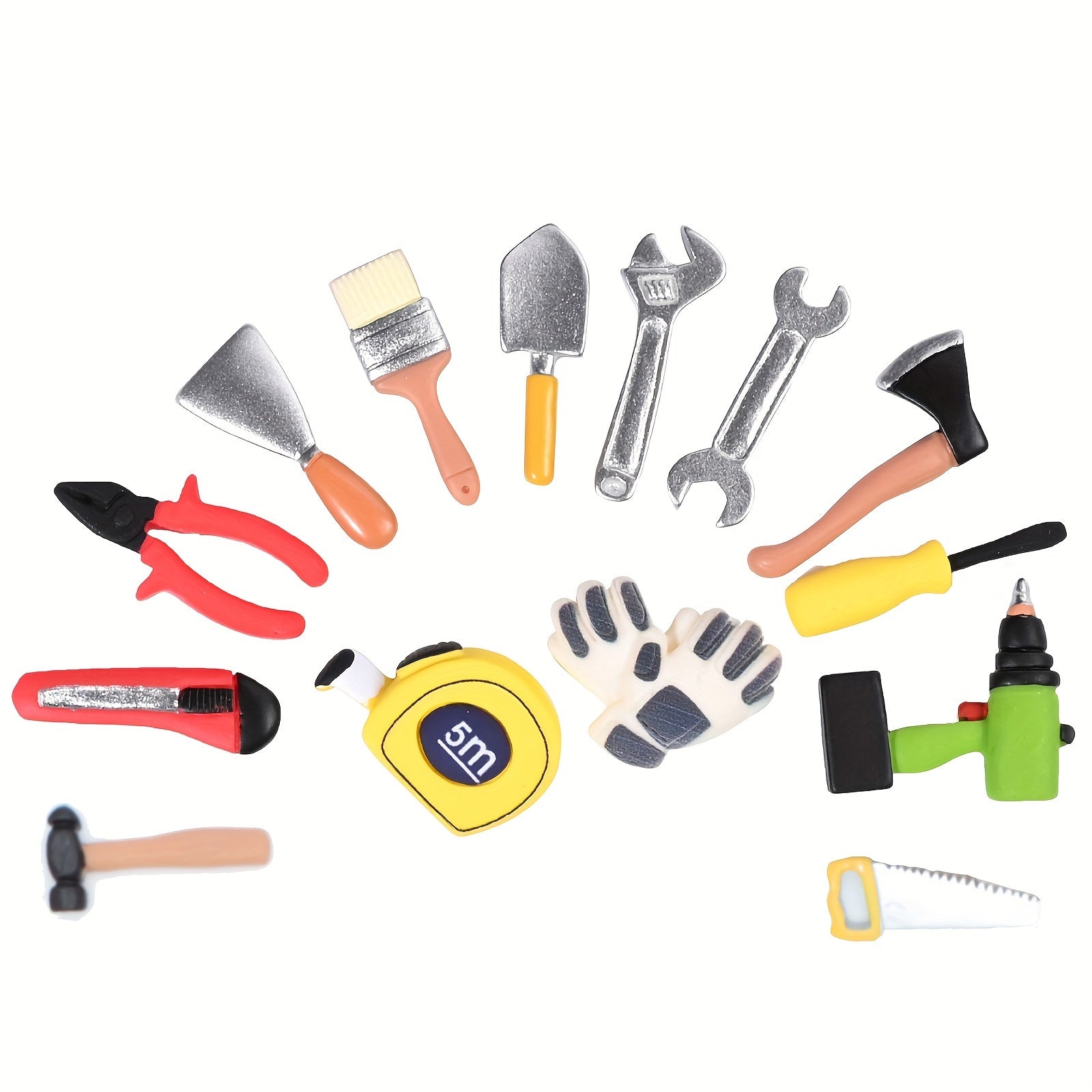 14 Pcs Model Repair Tools Set with Pliers Knife Shoes Buckle and Decorations