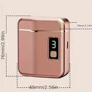 Rechargeable Electric Nail Clipper for Adults with Silent LED Light and Three-Speed Nail Grinder