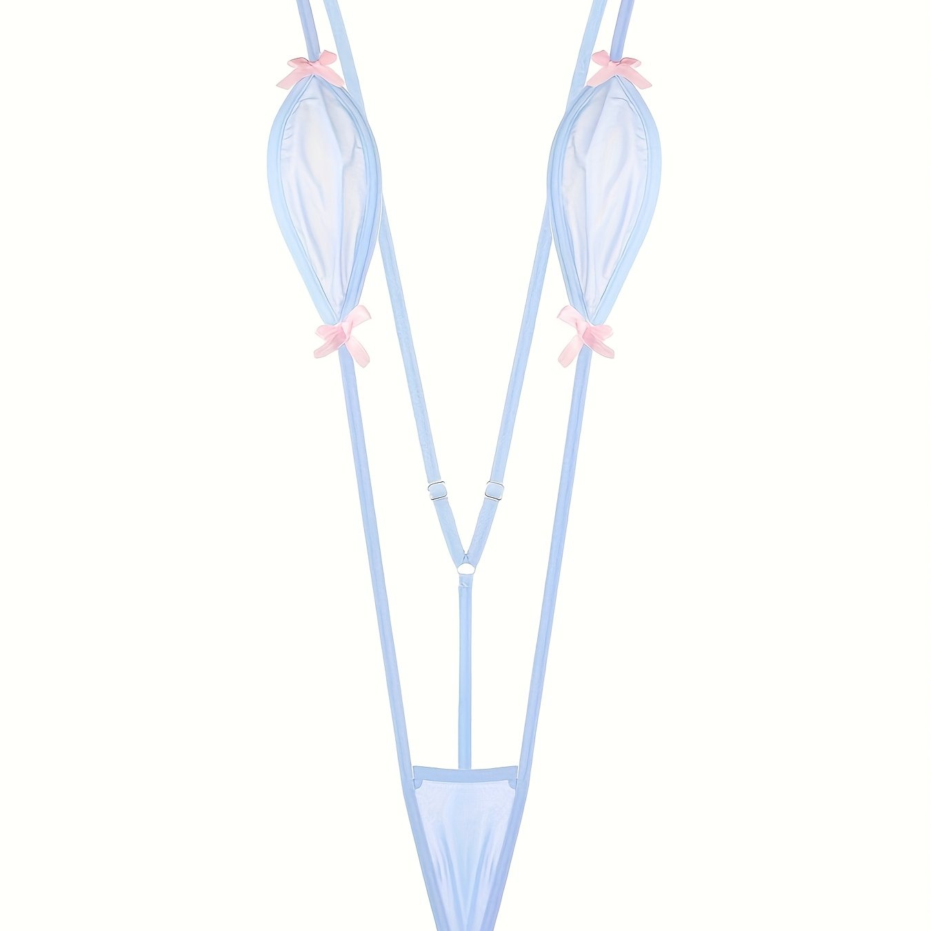 Women's Bodysuit Knit Fabric with Cachemire Pattern and Bow Details