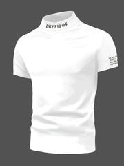 Camiseta de manga corta de poliéster para hombre, camiseta casual de verano