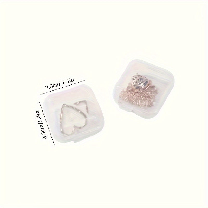 20-Pack Rectangle Plastic Storage Boxes with Lockable Lids for Jewelry and Accessories
