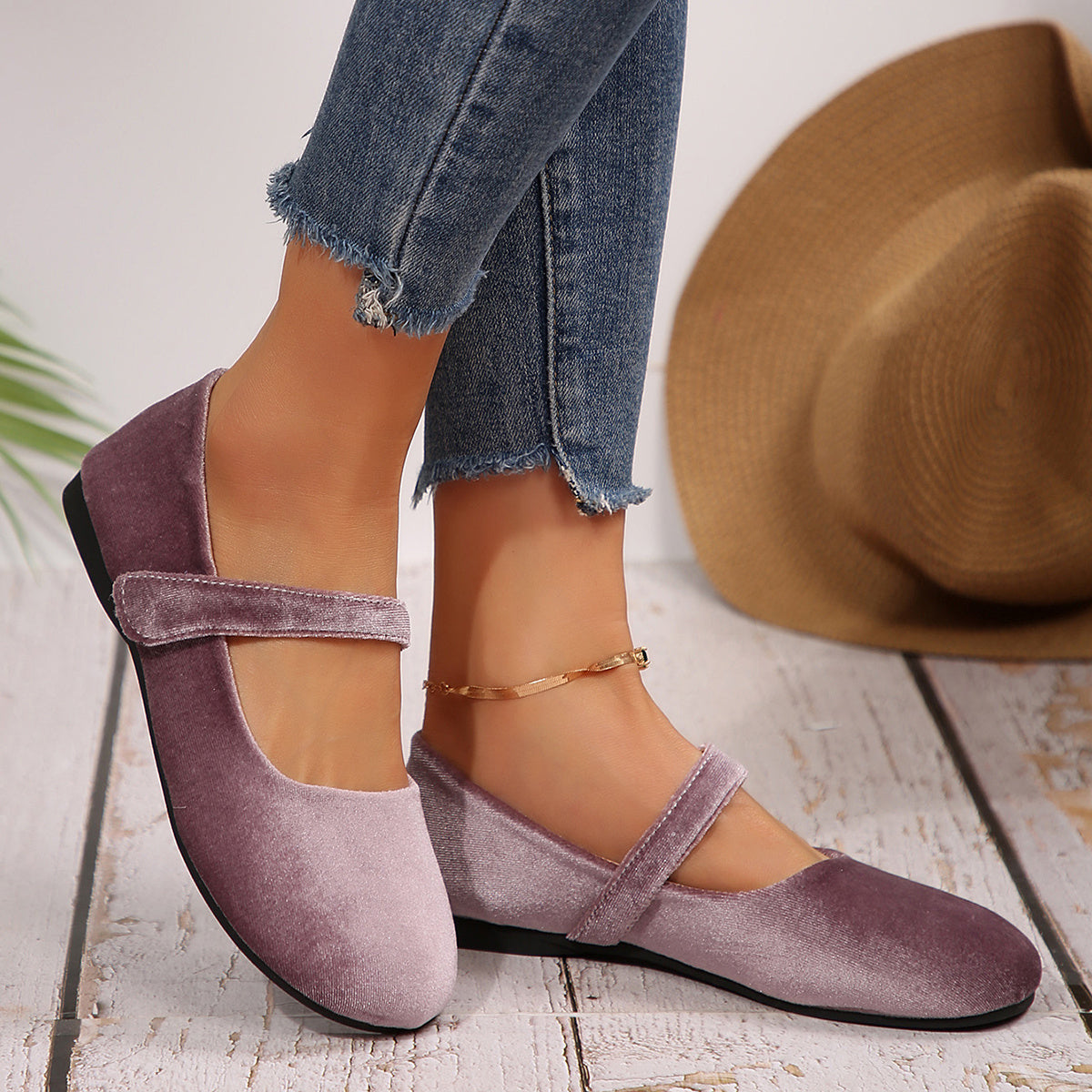 Женские балетки Mary Jane из бордовой кожи, удобные и легкие