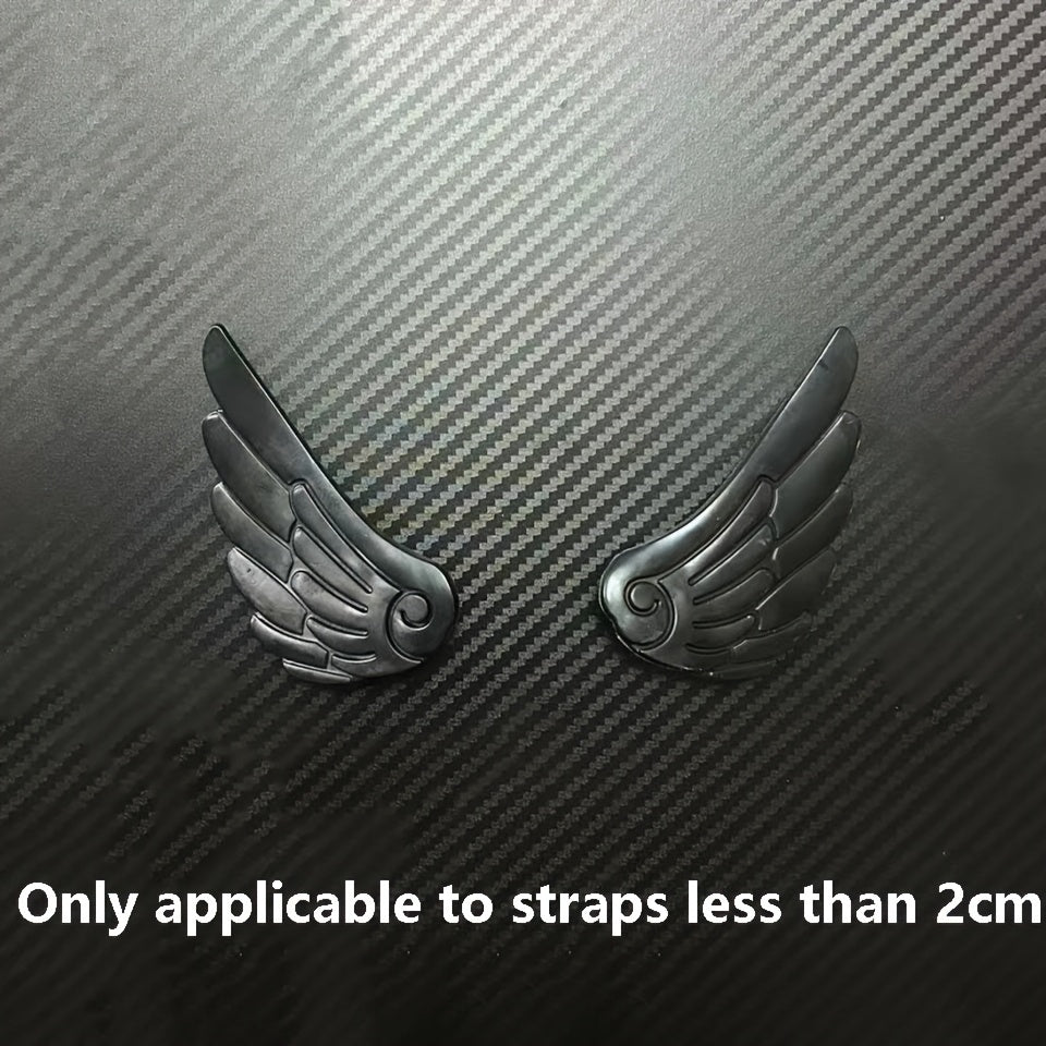 Women's Shoe Accessories Removable PVC Angel Wings Heel Decorations for Hole Shoes