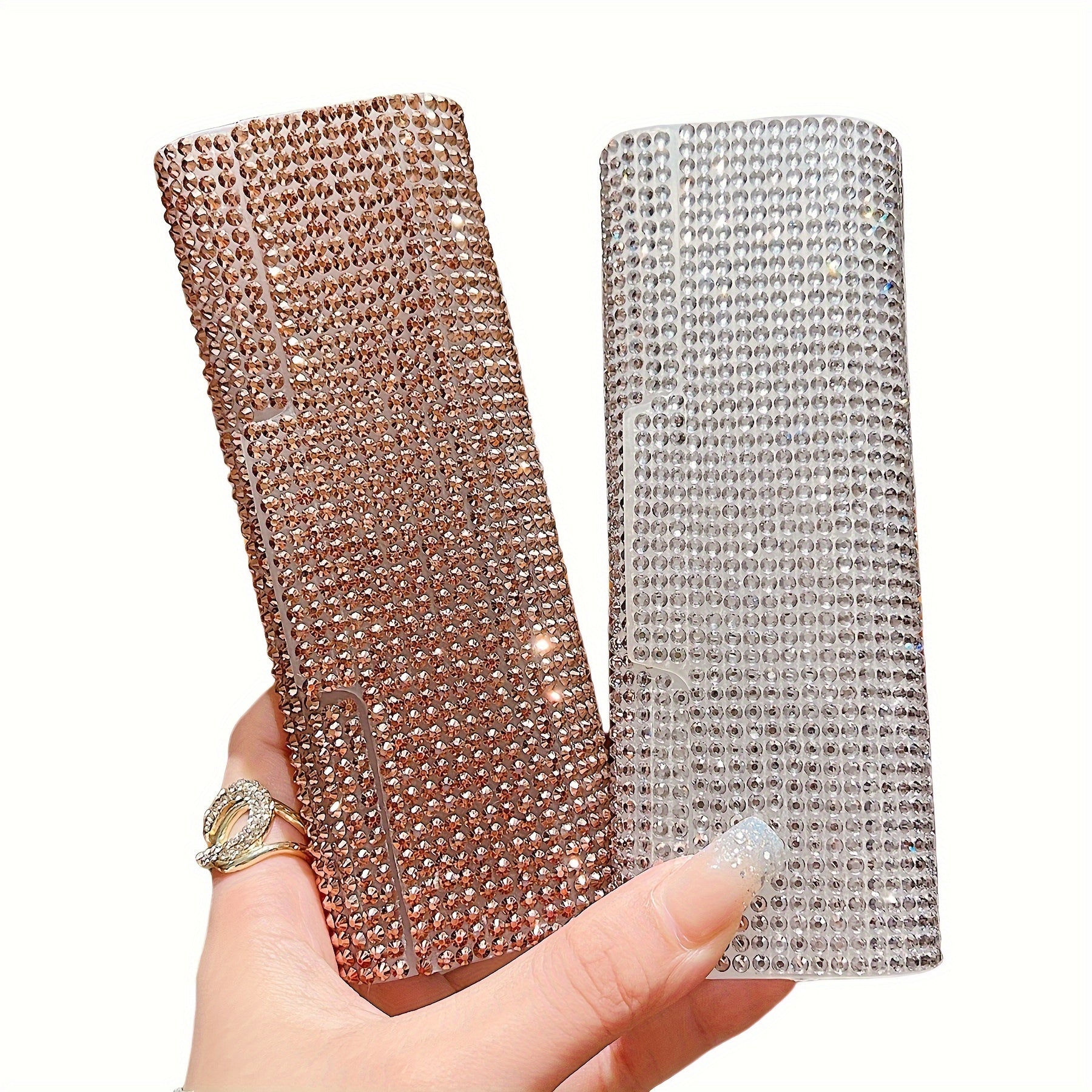 Shiny Rhinestone Eyeglass Case and Jewelry Box Plastic Storage for Women