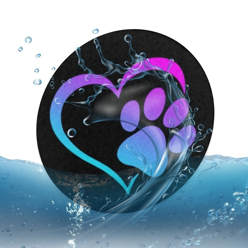 Uniseks it paw coasterlari avtomobil uchun, 2 ta paket, oson ko‘chirish, stakan tutqichlarini toza tutadi