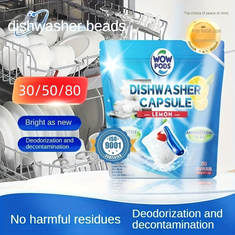 Har qanday idish yuvish mashinasi bilan ishlatilishi mumkin bo'lgan kuchli uchta harakat formulasi bilan yuqori sifatli idish yuvish podlari, qattiq yog' va dog'larga qarshi 10 barobar tozalash kuchini taqdim etadi.