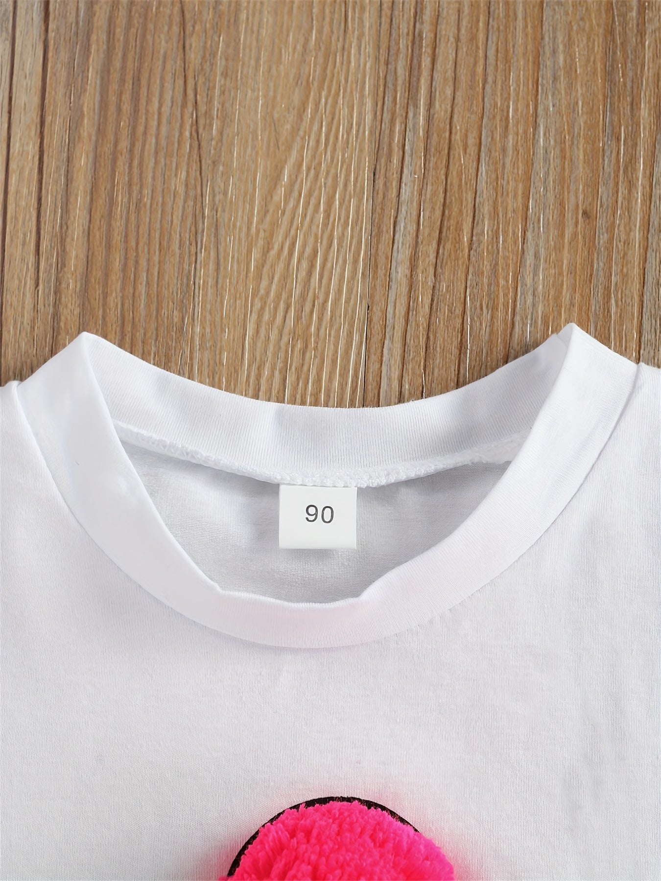 Летний комплект для девочек с футболкой с принтом мороженого и рваными джинсовыми шортами