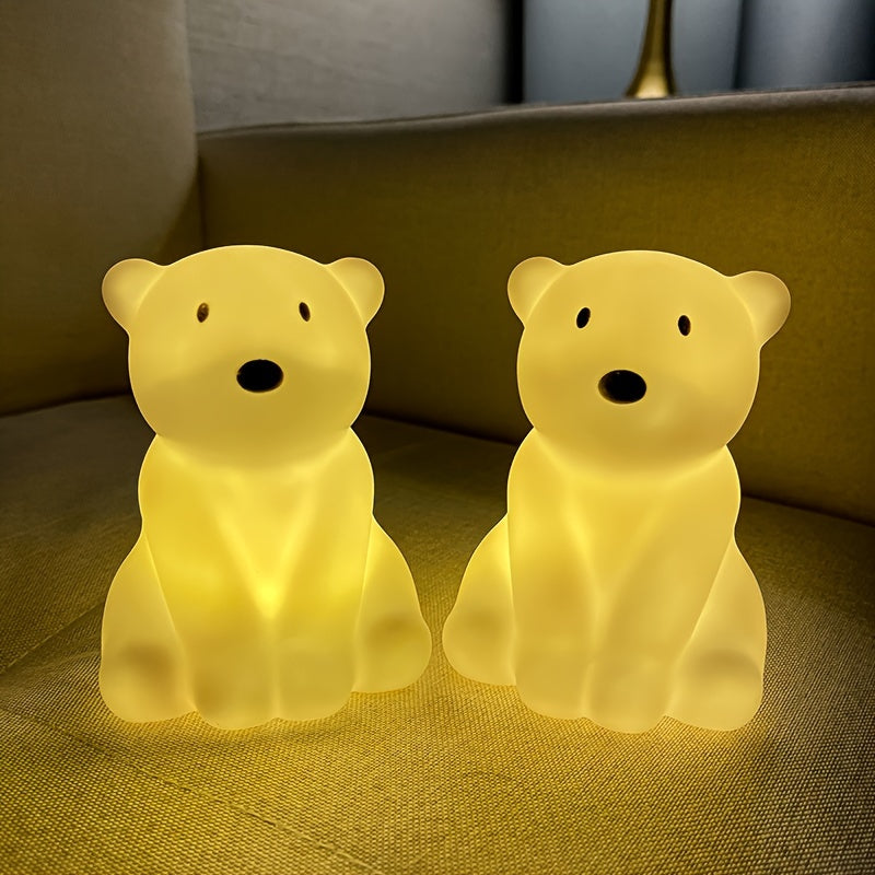 Cartoon Polar Bear Night Light LED Lamp for Bedroom Living Room Decor