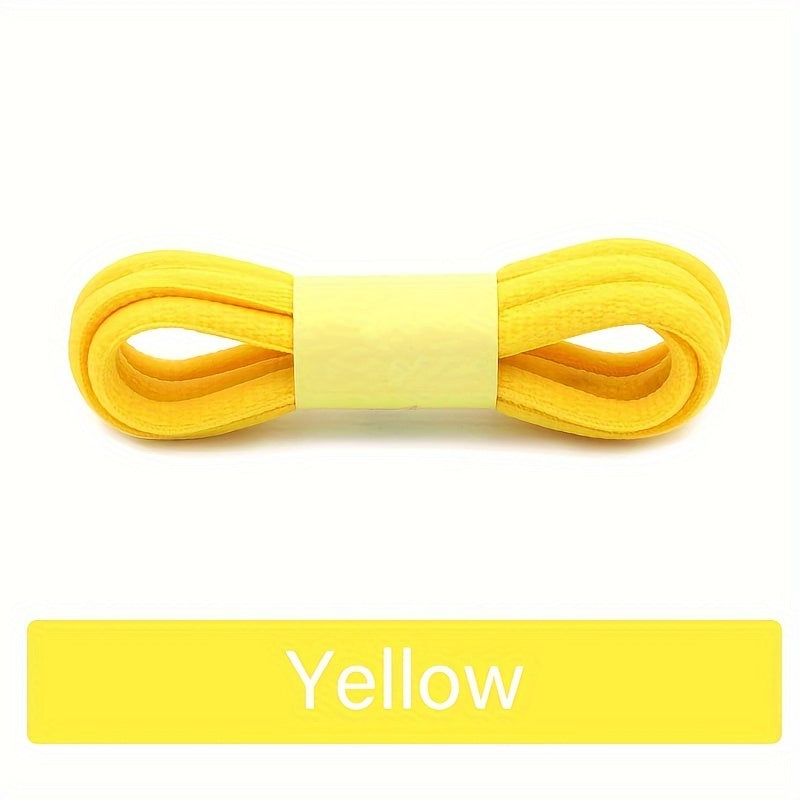 Unisex Polyester Canvas Shoe Laces for Casual and Sports Shoes, Rainbow