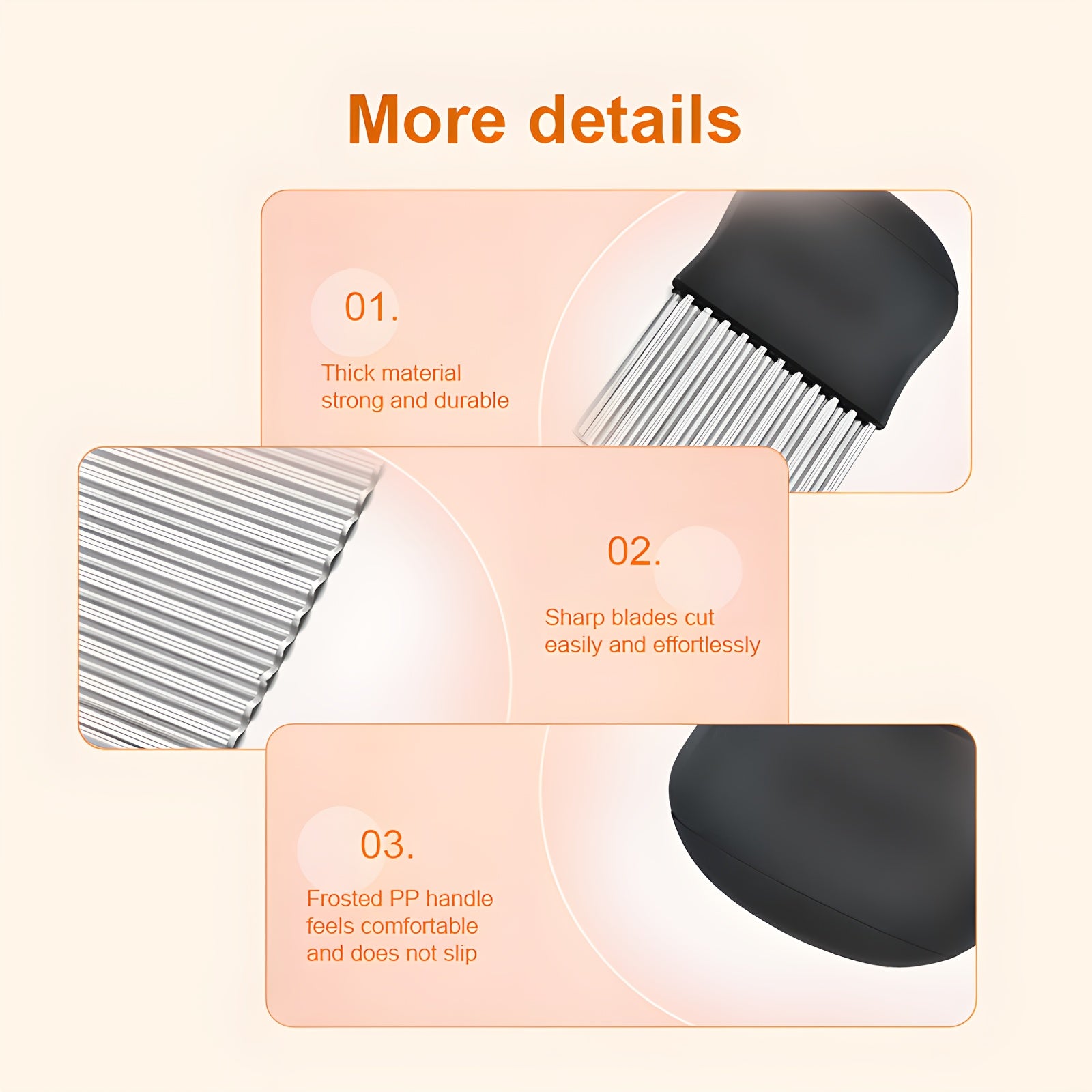 Stainless Steel Wavy Potato Cutter Vegetable Slicer Crinkle Cut Tool