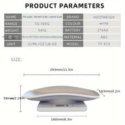 Báscula de peso para niños con animal de dibujos animados, segura para alimentos, de ABS, con batería, para uso en el hogar