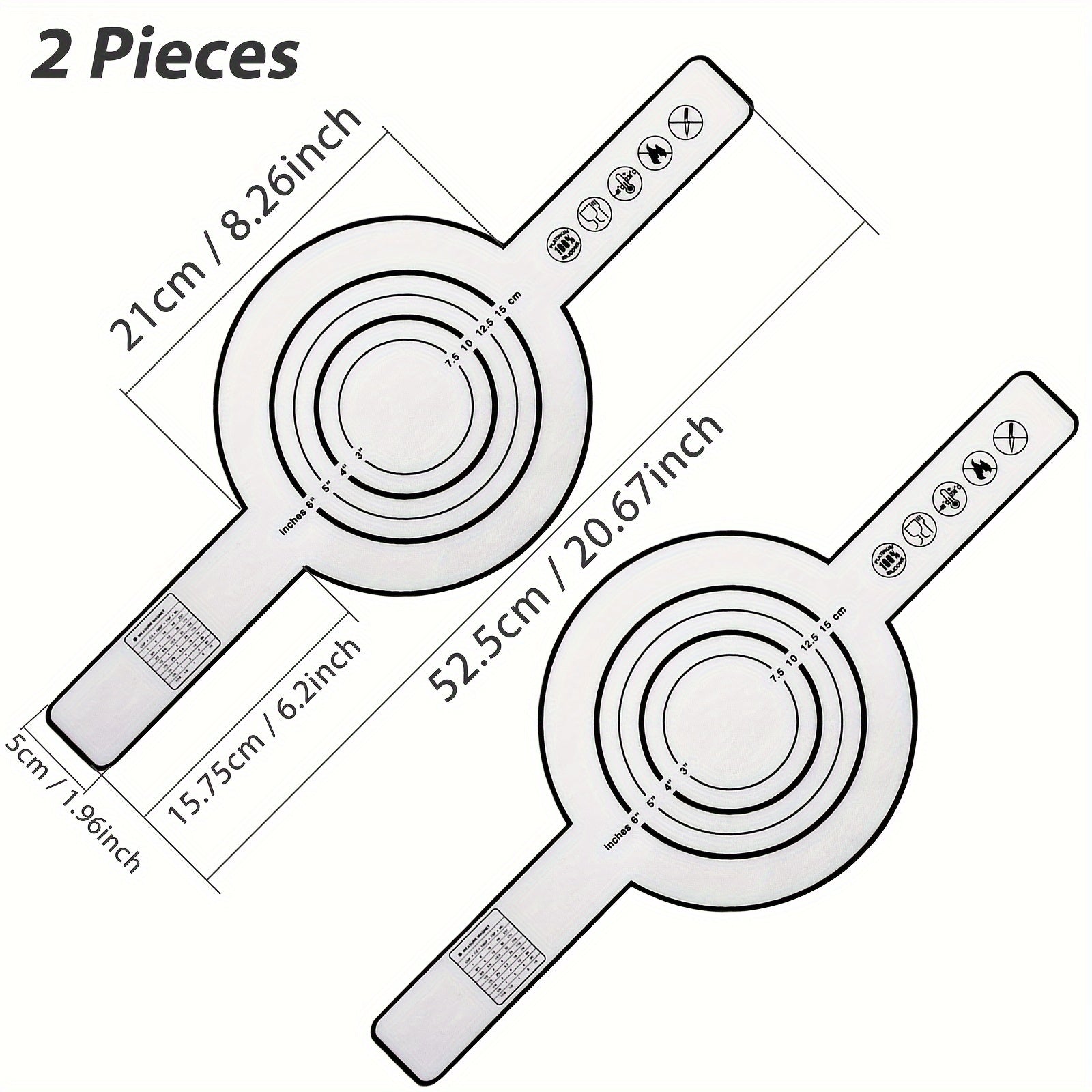 Коврик для духовки из силикона 0,4 дюйма, антипригарный, термостойкий, для выпечки