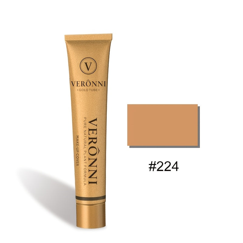 Uzun muddatli suyuq yashiruvchi krema, to'liq qamrov, akne va jarohatlarni yashirish uchun