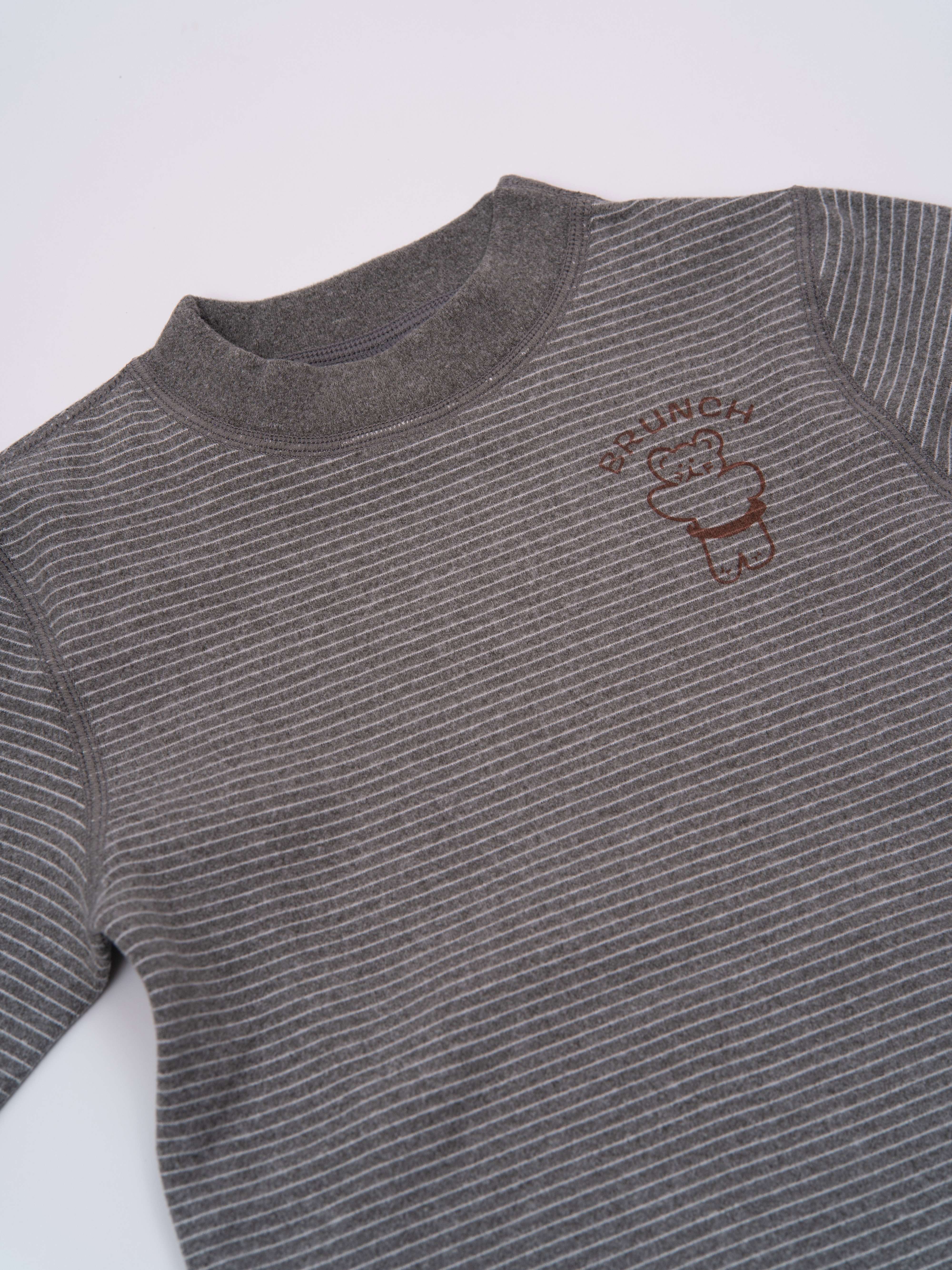 Toddler Boys Pajama Set Long Sleeve Top and Pants Stripe Pattern Fall Winter