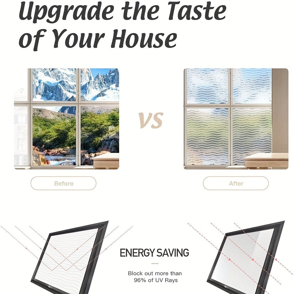 Opaque Window Sticker for Privacy Light Protection Removable Cling Vinyl Film