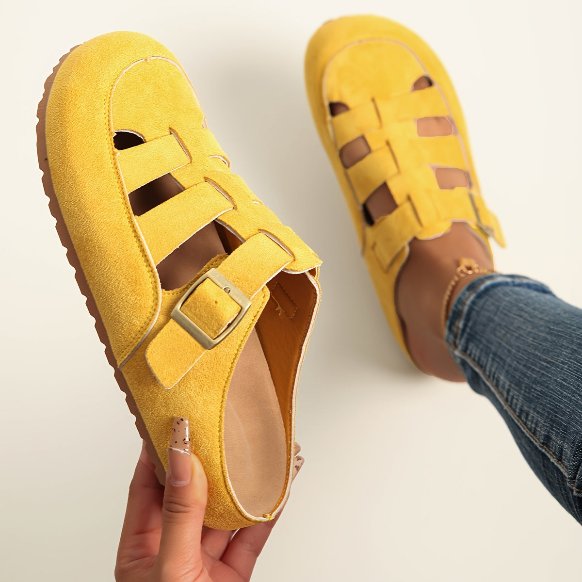 Women's Breathable Slip-On Shoes with Cushioned PU Sole for All-Season Comfort