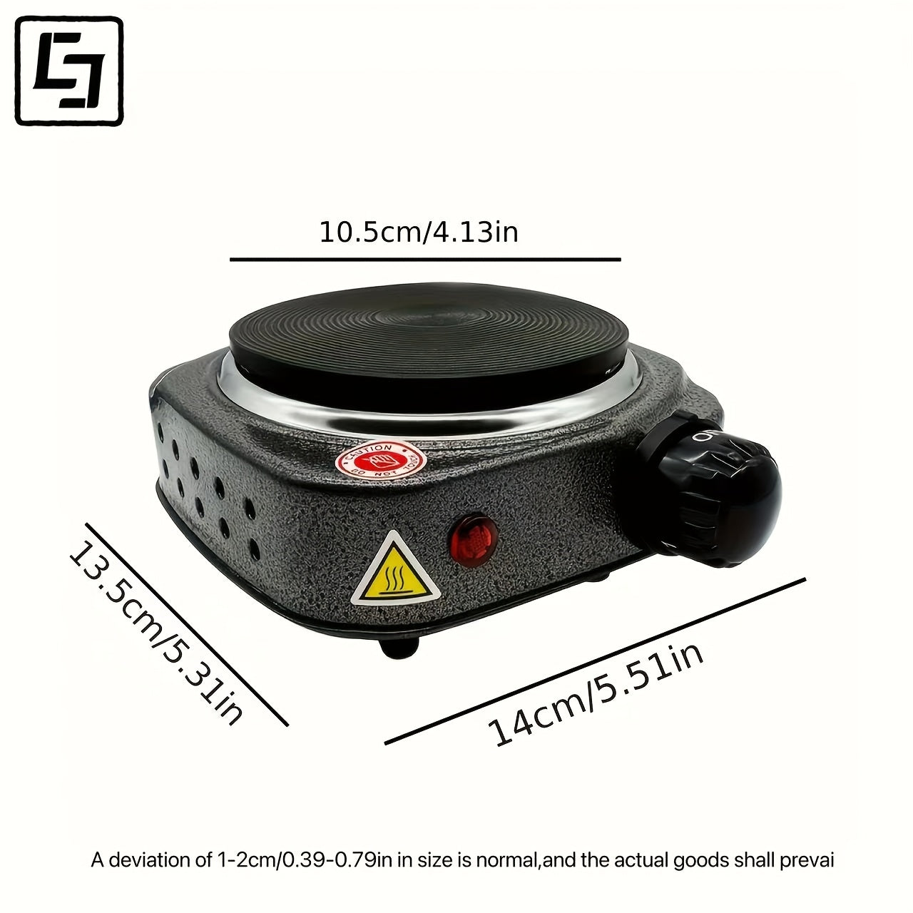 Портативный электрический нагревательный коврик с 5 уровнями мощности, чугунная плита, экономичный дизайн для кофе, чая, мока, компактный 220-240В