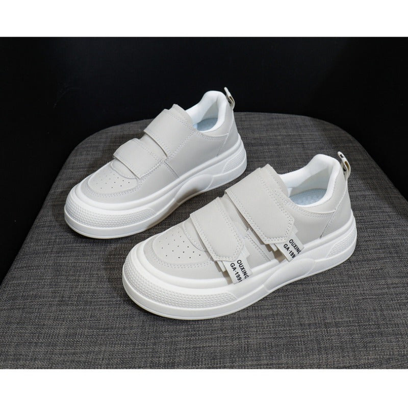 Women's White Sneakers Spring Thick Sole Athletic Casual Shoes
