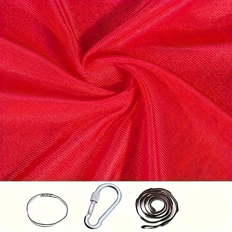 Elastic Hammock for Indoor and Outdoor Use 100x280cm Red Nylon Air Yoga Hammock