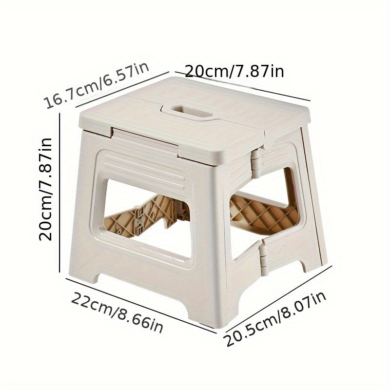 Pink Folding Stool for Children and Adults Compact Indoor Outdoor Non-Slip