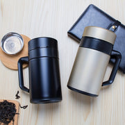Insulated Travel Mug 400ml Stainless Steel Vacuum Coffee Cup with Handle