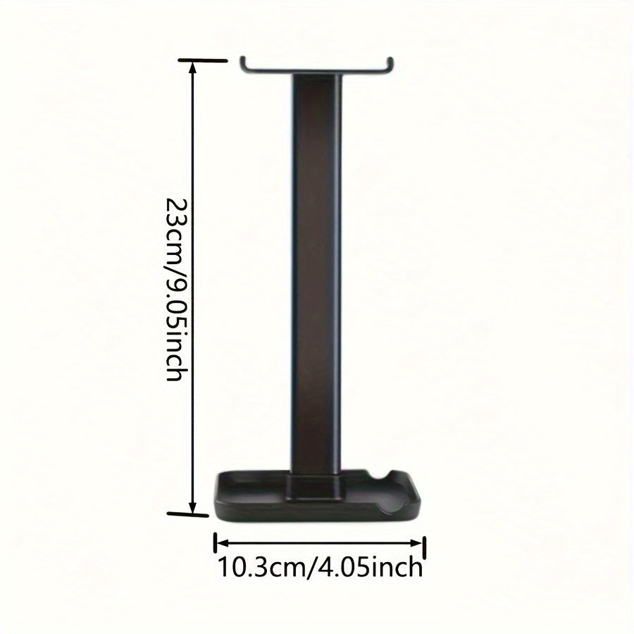 Multi-Functional Headset Shelf for Mobile Phones and Tablets with Detachable Display Stand