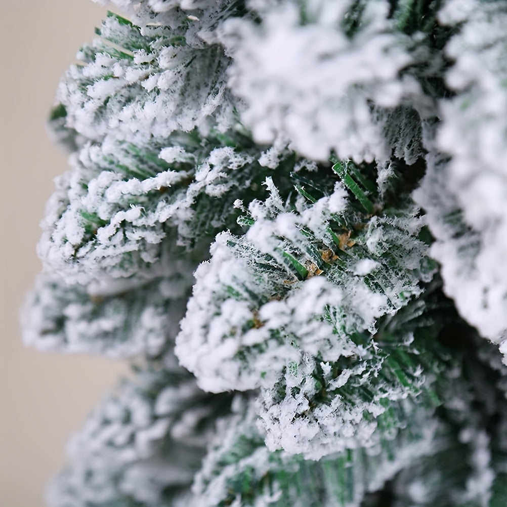 Guirnalda de Navidad con copos de nieve de 274.32cm, pino artificial con escarcha para árbol de Navidad y decoración