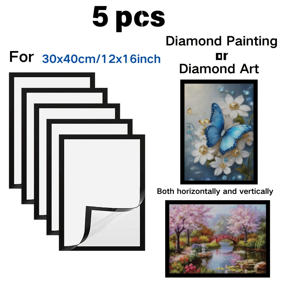 Рамки для фотографий с алмазной живописью для 6 дюймов и 8x12 дюймов 20x30 см 12x12 дюймов 30x30 см 12x16 дюймов 30x40 см 16x16 дюймов 40x40 см настенное искусство