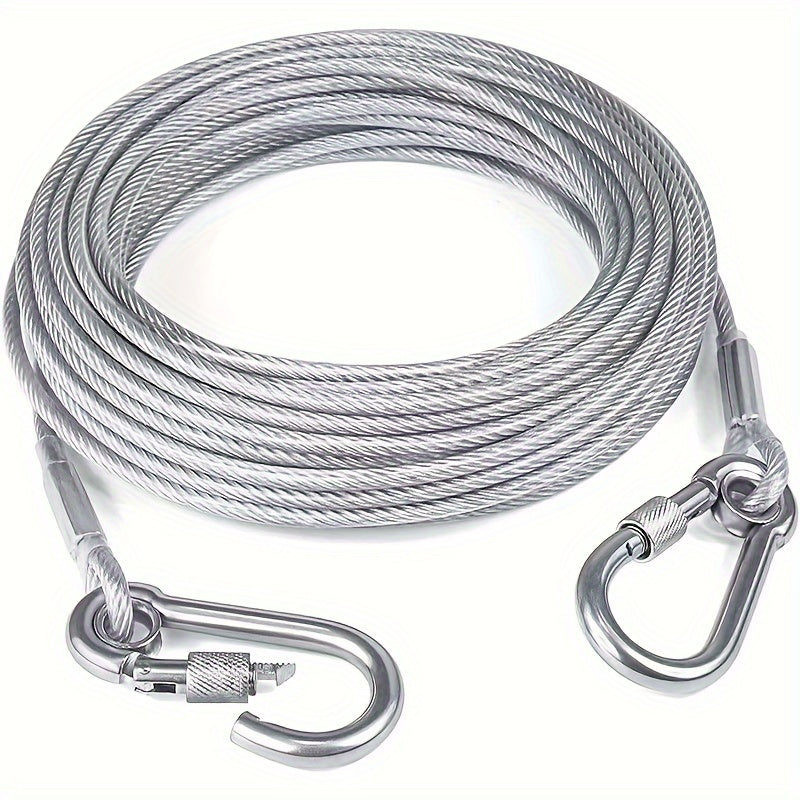 Stainless Steel Dog Cable 3 4.6 9 15 Meters Durable Tie Out Rope
