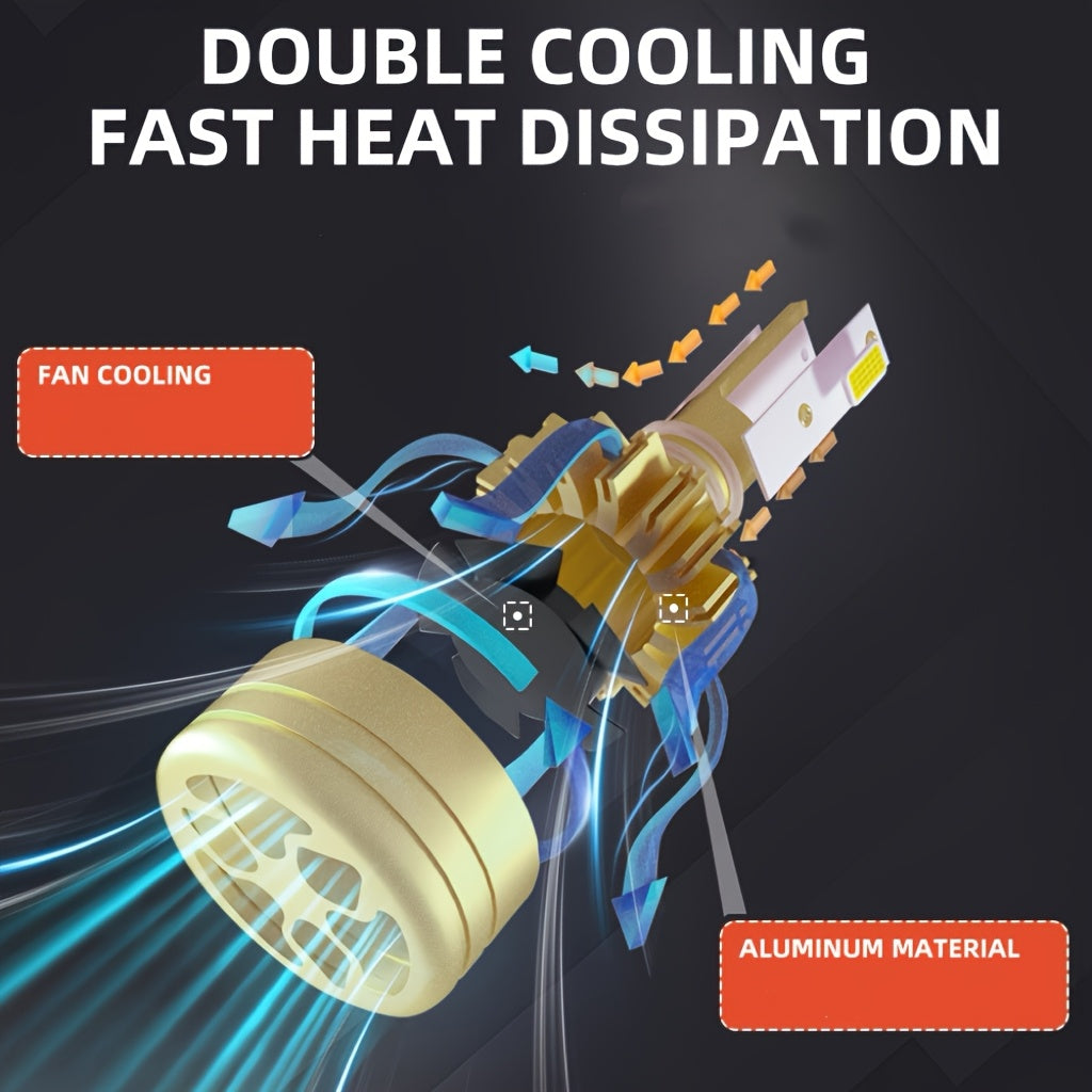 2 шт. автомобильная лампа головного света 9005 9006 H11 H4 H7 H1 120 Вт 6000K белый высокий и низкий луч