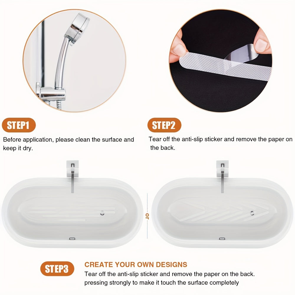 Набор прозрачных антискользящих наклеек для ванной - включает 10/20/40 штук. Эти наклейки обеспечивают нескользящую поверхность для вашего коврика для ванной, душевых полосок или пола. Изготовленные из ПВХ, эти наклейки гарантируют безопасность в ванной.