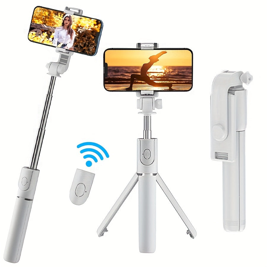 Wireless Selfie Stick Tripod with Remote Control for Smartphones
