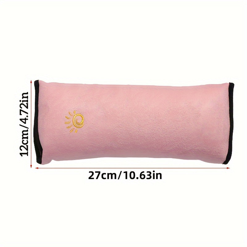 Cubierta de cinturón de seguridad para coche, protector de hombro de peluche con diseño de dibujos animados, almohada para dormir